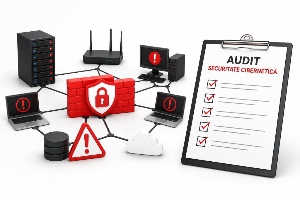 Audit de securitate cibernetica - Stefan Dan | Fractional CISO Audit de securitate cibernetică - neconformități într-o infrastructură IT