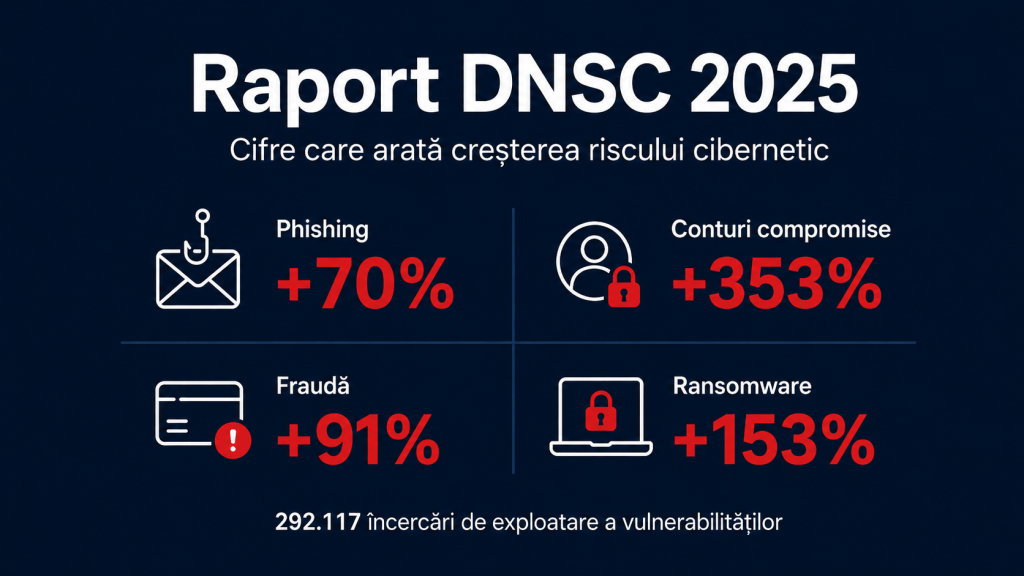 Raport DNSC 2025 - Riscuri cibernetice pentru companii - Stefan Dan | Fractional CISO Raport DNSC 2025 - riscuri cibernetice pentru companii
